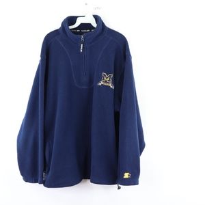 90s Starter Mens Large Michigan Fleece Sweater